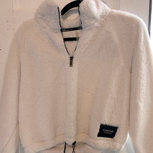 Calvin Klein Fuzzy Cropped Jacket